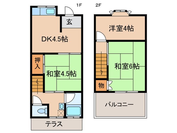 勝間ハイツの物件間取画像